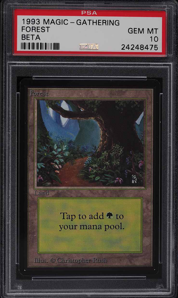 1993 Magic The Gathering MTG Unlimited Forest PSA 10 GEM MINT on