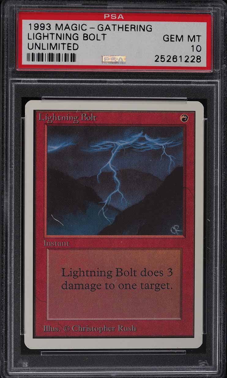 lightning bolt mtg card Lightning Bolt - Foreign Black Bordered