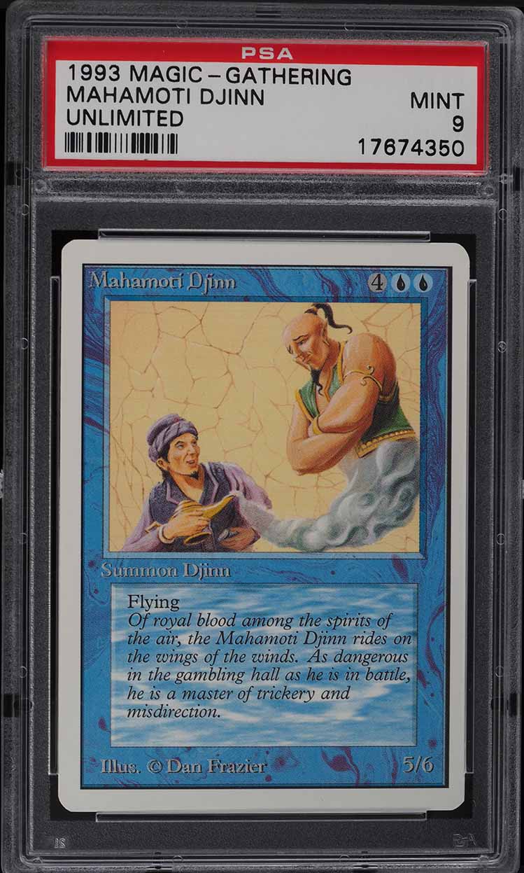 1993 Magic The Gathering MTG Arabian Nights Juzam Djinn PSA 9 MINT