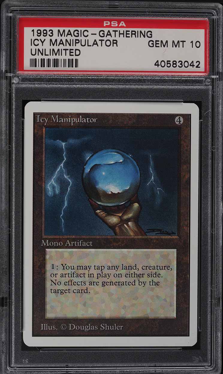 1993 Magic The Gathering MTG Unlimited Icy Manipulator U A PSA 10 GEM MINT