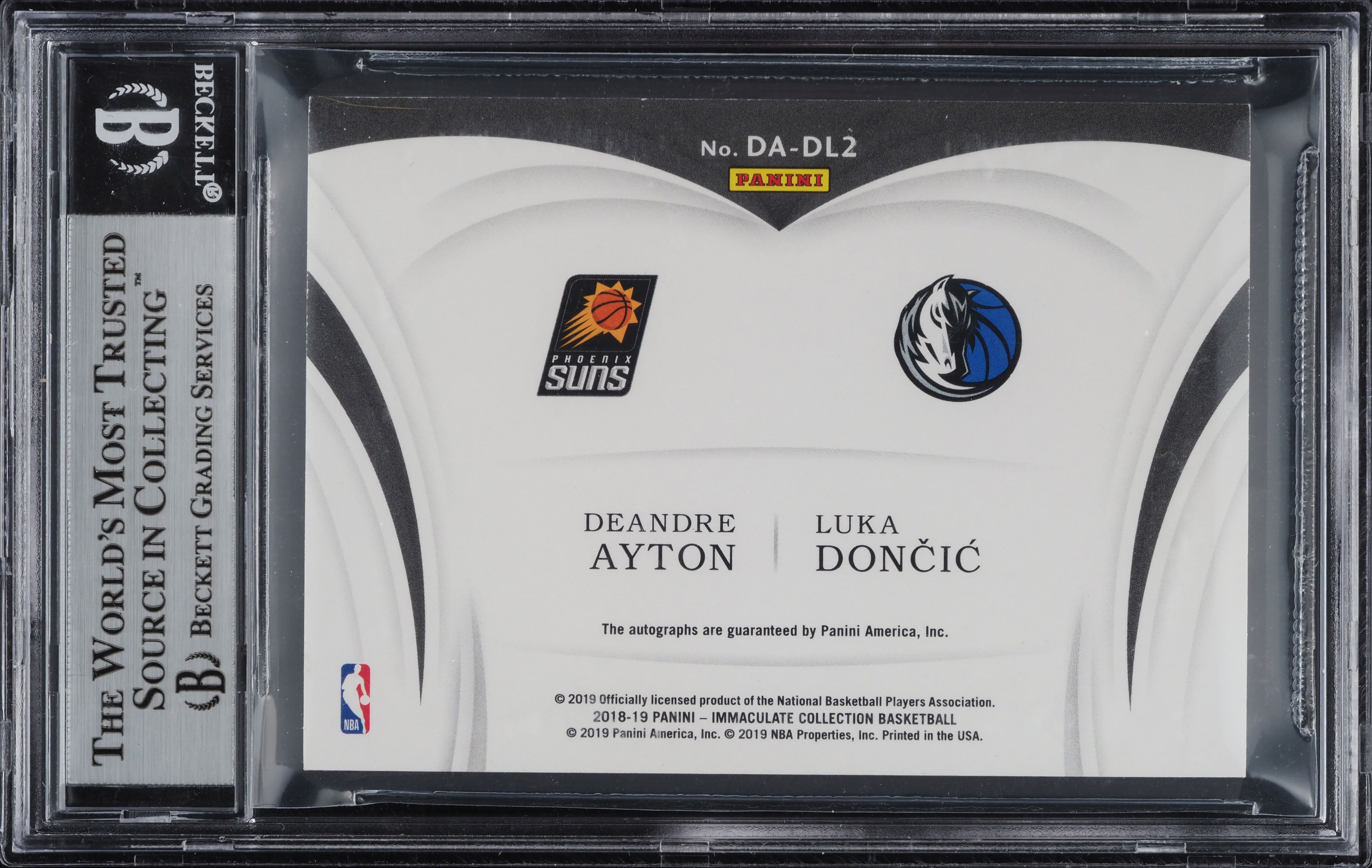 2018 Immaculate Collection Dual Ayton Luka Doncic RC AUTO /49 #DA