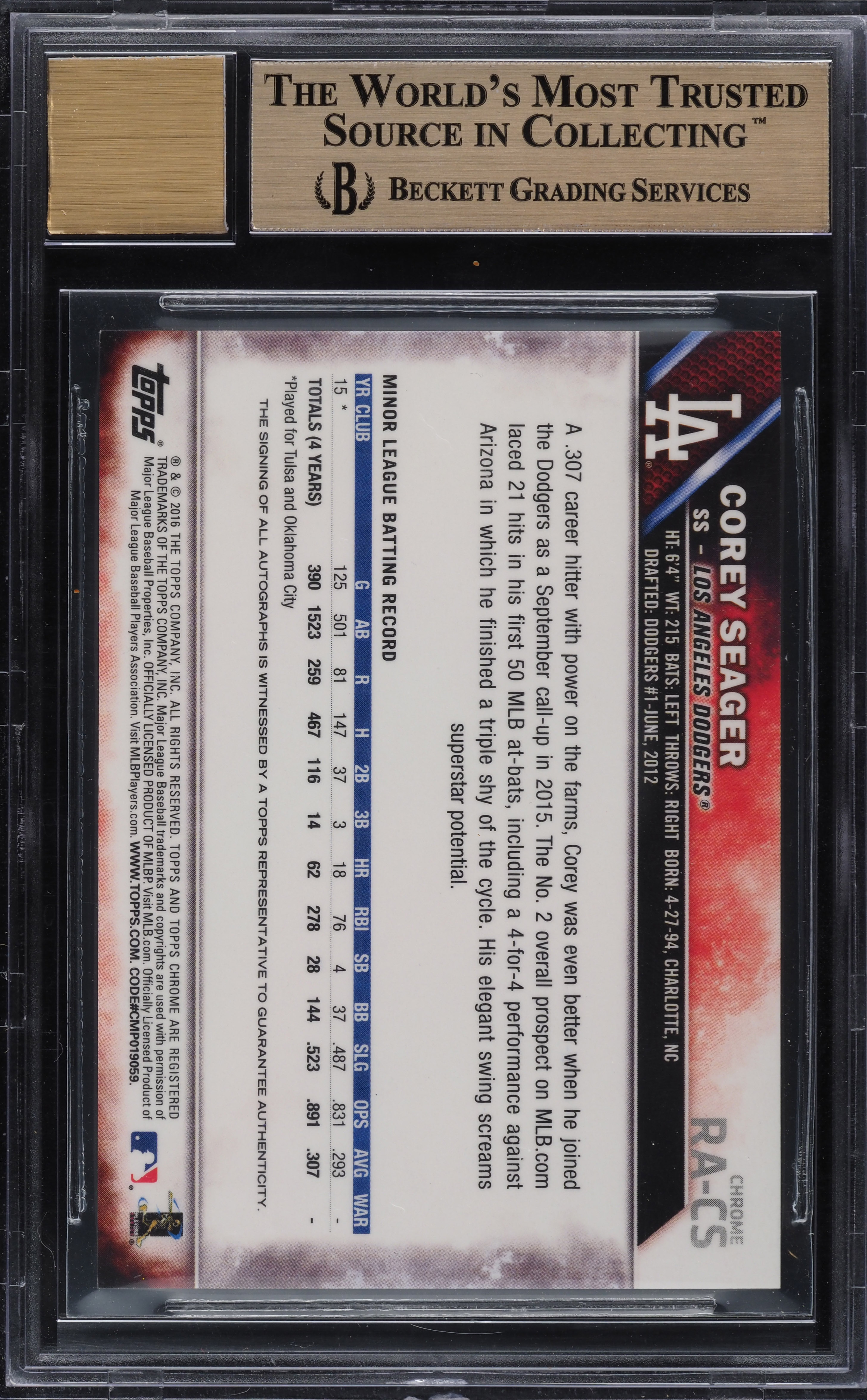 レア 2016 Topps マイク・トラウト 切手レリック CSG 9.5 Amazon.com: Mike Trout 2016 Topps Berger's Best Rookie Reprint