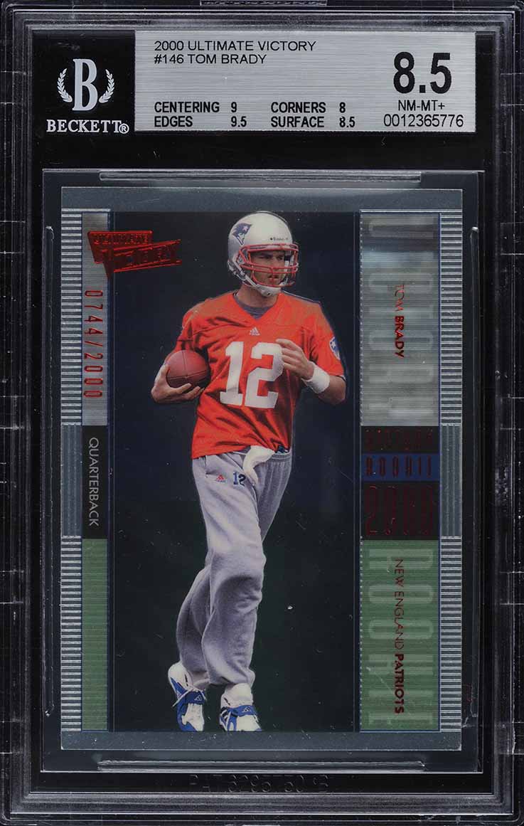 2000 Ultimate Victory Tom Brady ROOKIE /2000 #146 BGS 8.5 NM-MT+