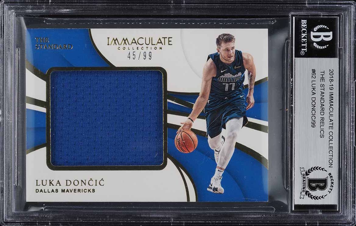 2018 Immaculate Collection The Standard Relics Luka Doncic RC