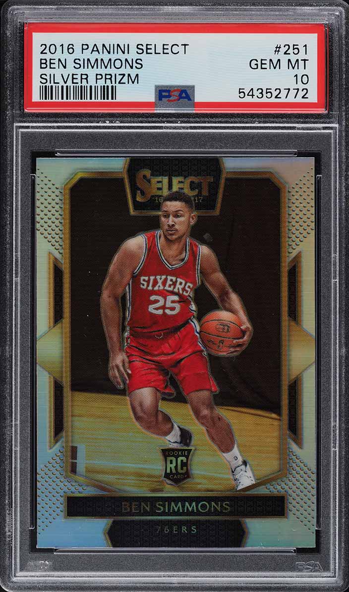 2016 Select Courtside Silver Ben Simmons ROOKIE #251 PSA 10 GEM MINT