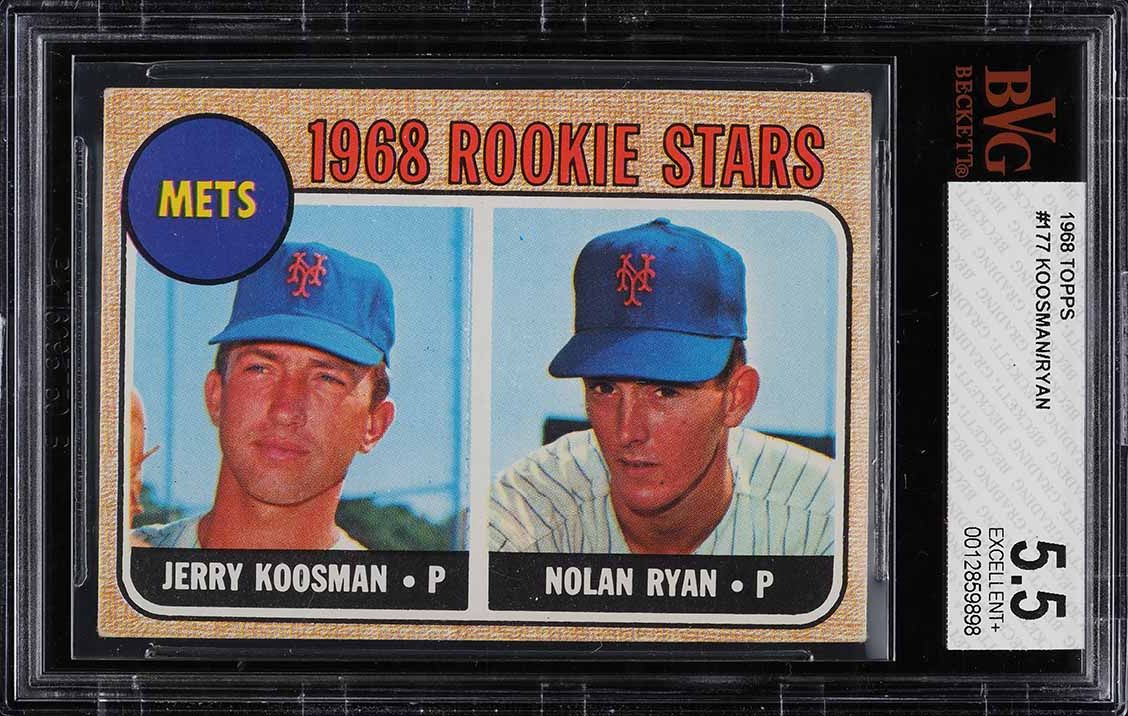 1968 Topps Nolan Ryan ROOKIE #177 BVG 5.5 EX+