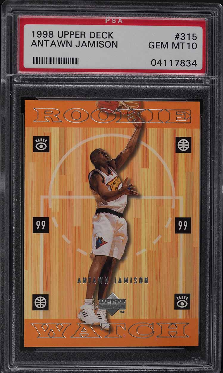 1998 Upper Deck Basketball Antawn Jamison ROOKIE RC #315 PSA 10 GEM MINT