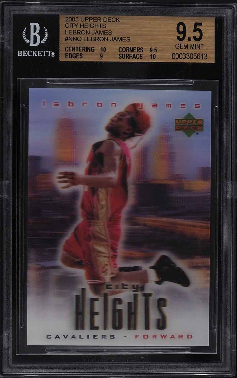 2003 Upper Deck City Heights LeBron James ROOKIE RC BGS 9.5 GEM