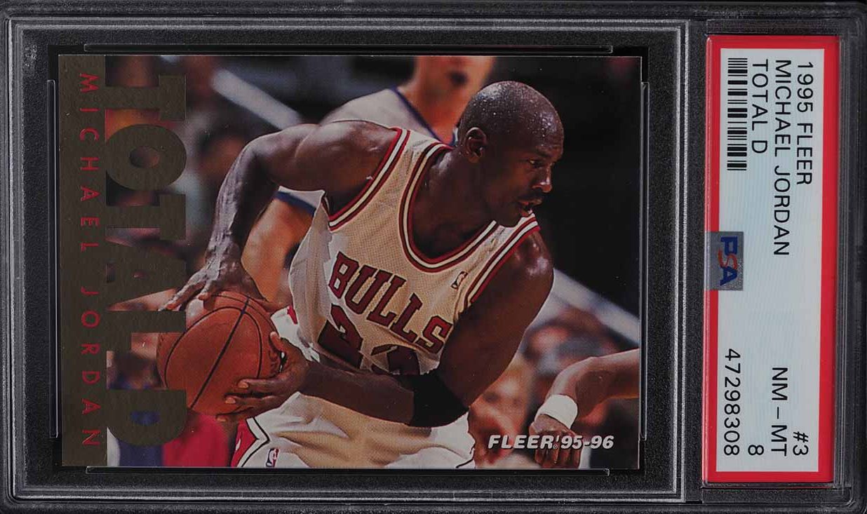1995 Fleer Total D Michael Jordan #3 PSA 8 NM-MT