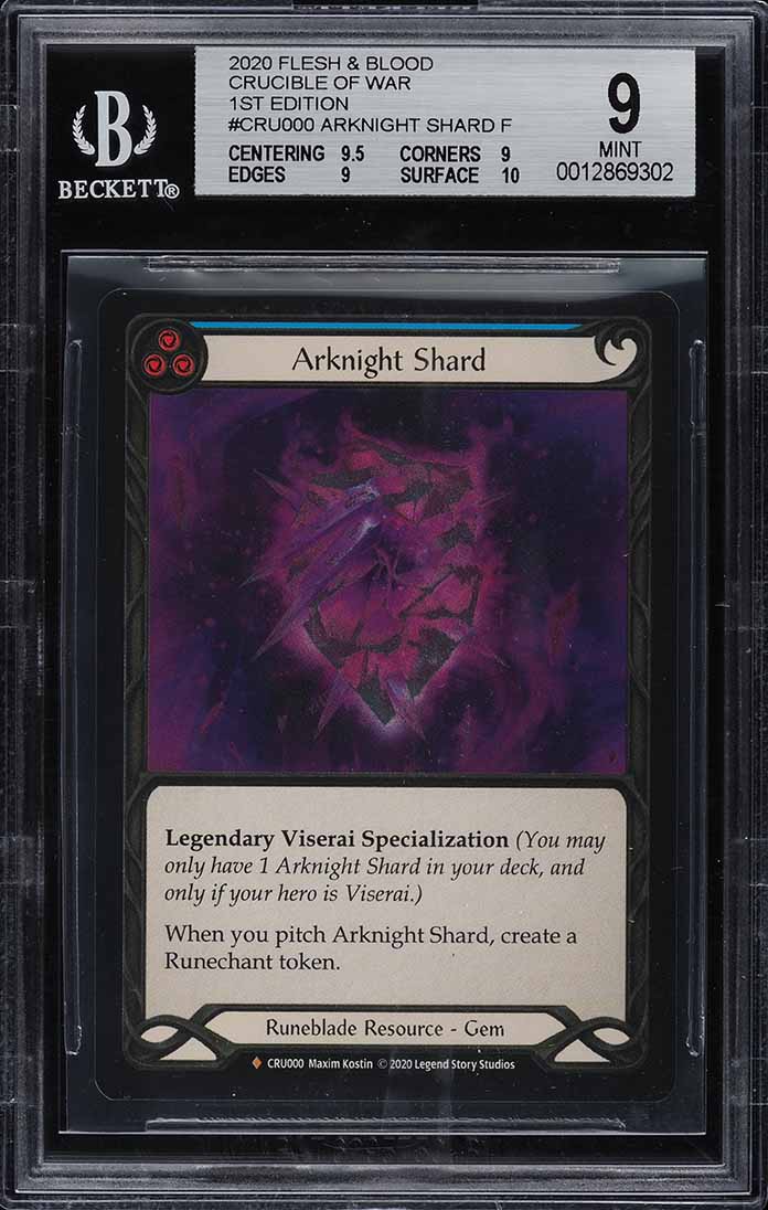 2020 Legend Flesh & Blood Crucible Of War 1st Ed. Arknight Shard