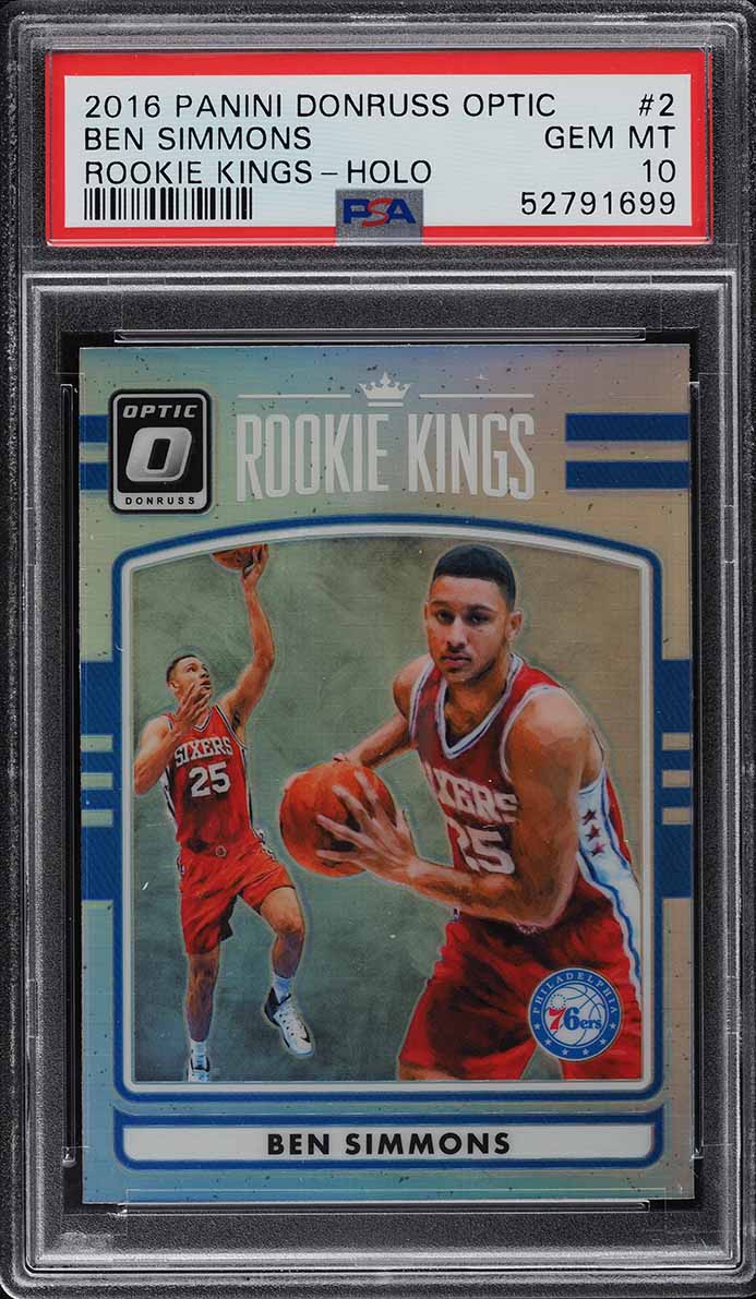 2016 Donruss Optic Kings Holo Ben Simmons ROOKIE RC #2 PSA 10 GEM MINT