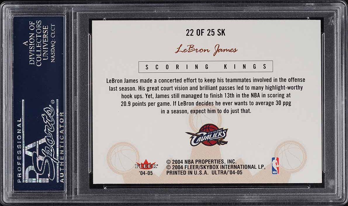 2004 Ultra Scoring Kings LeBron James #22 PSA 8 NM-MT