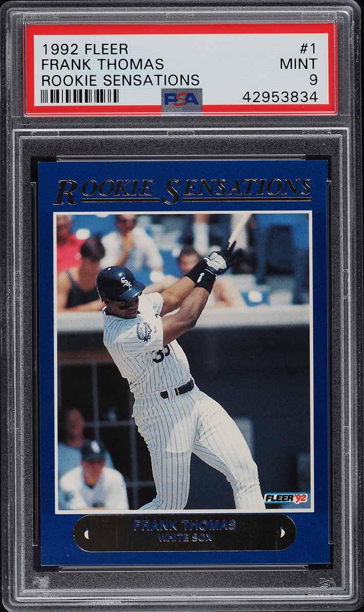 1992 Fleer Rookie Sensations Frank Thomas #1 PSA 9 MINT