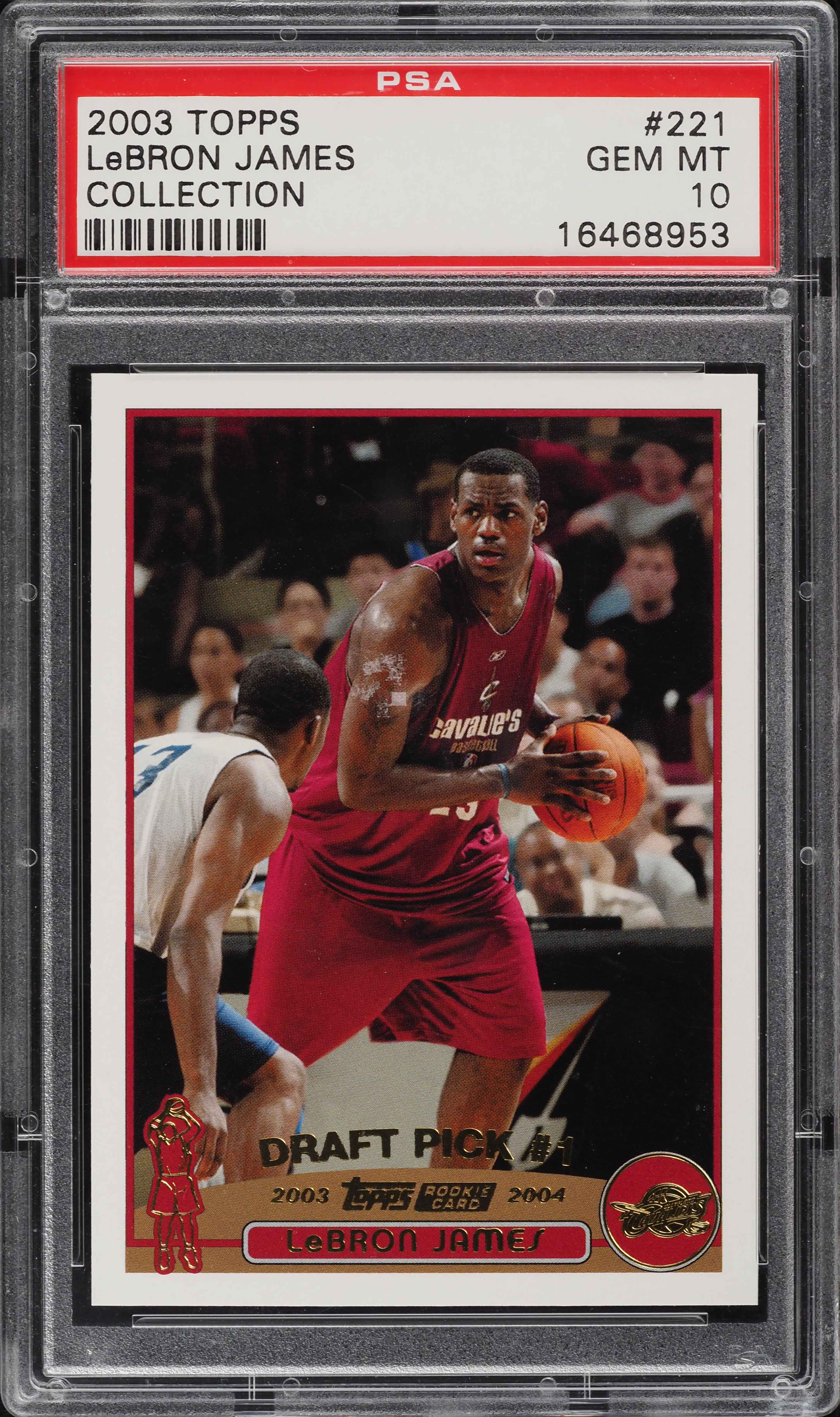 その他 Lebron James rc topps 2003 Topps Collection LeBron James ROOKIE RC #221 PSA 10 GEM MINT