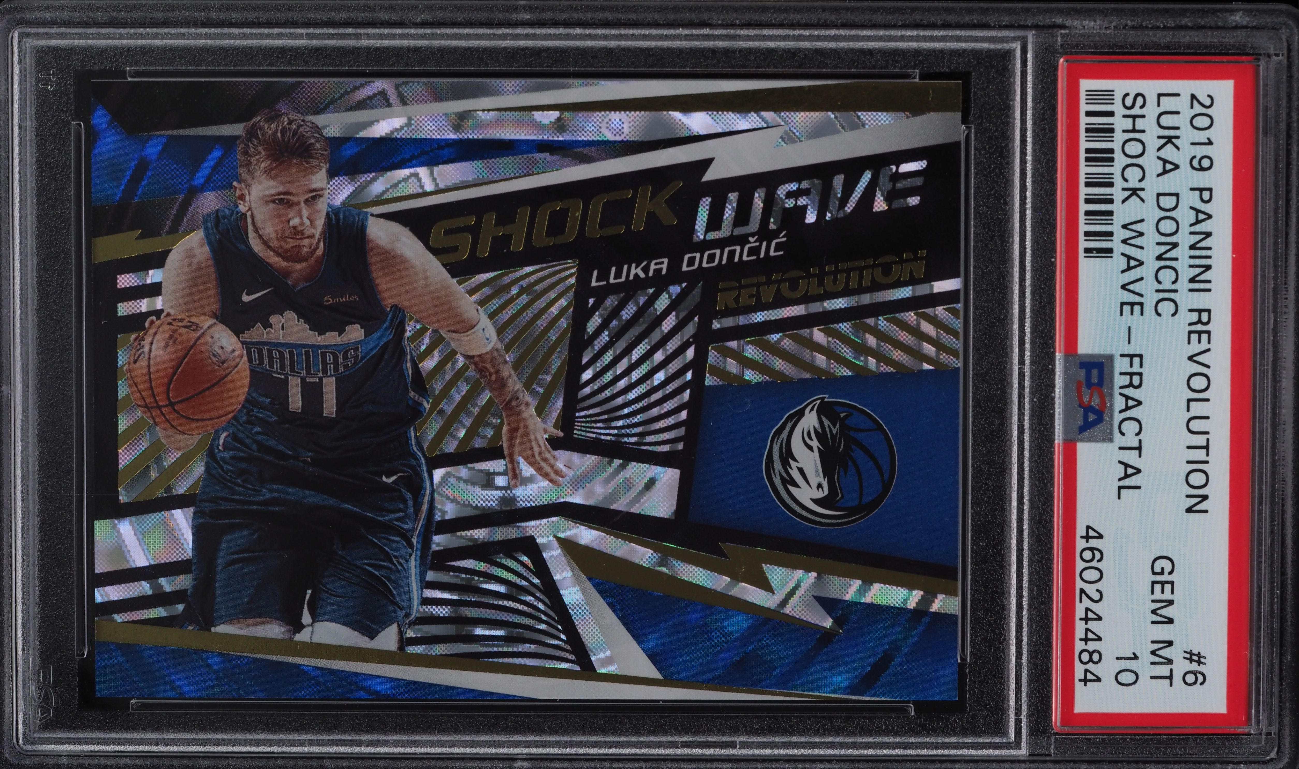 2019 Panini Revolution Shock Wave Fractal Luka Doncic #6 PSA 10 