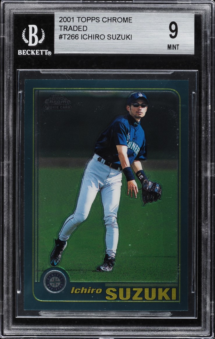 2001 Topps Traded Chrome イチロー/プーホールズ RC 2001 Topps Chrome Traded Ichiro Suzuki Base #T266 BGS 9 | Card Ladder