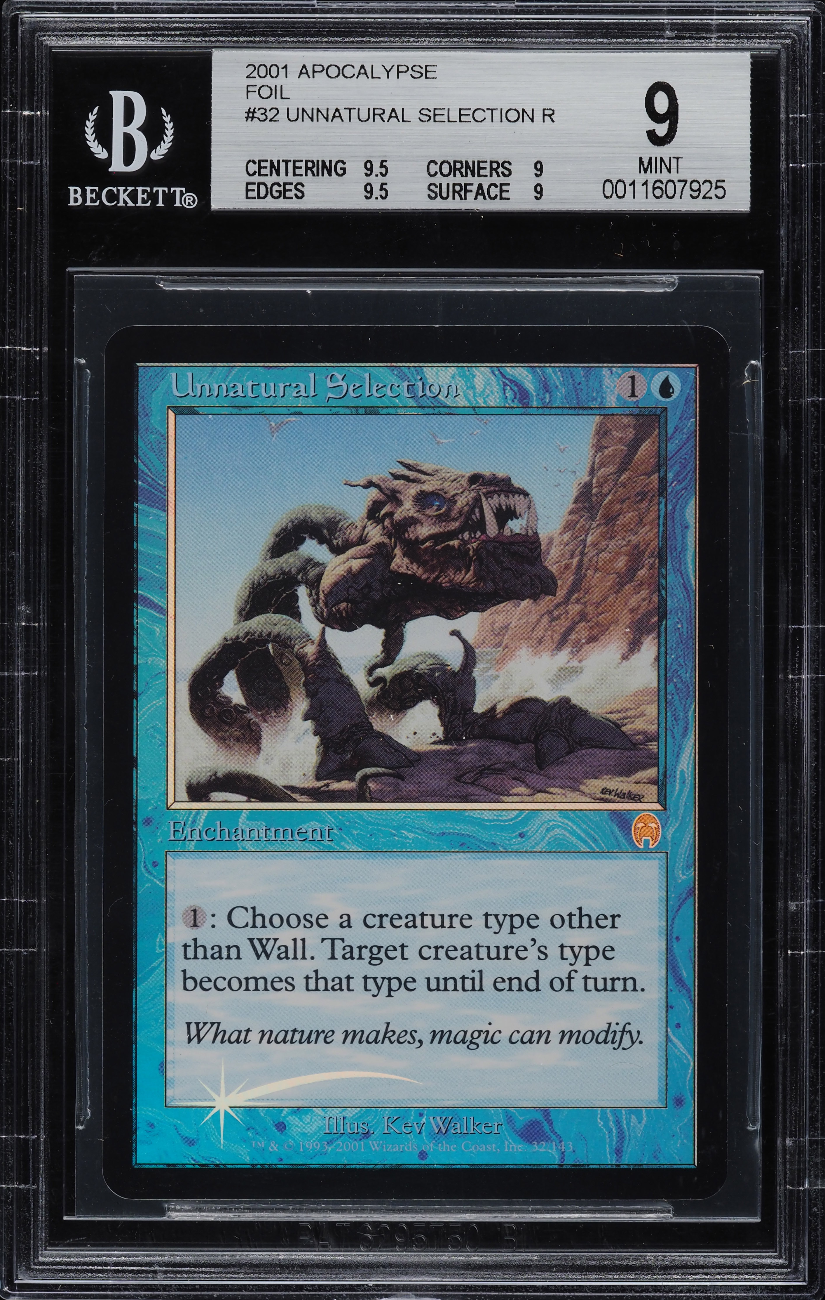 2001 Magic The Gathering MTG Apocalypse Foil Unnatural Selection R