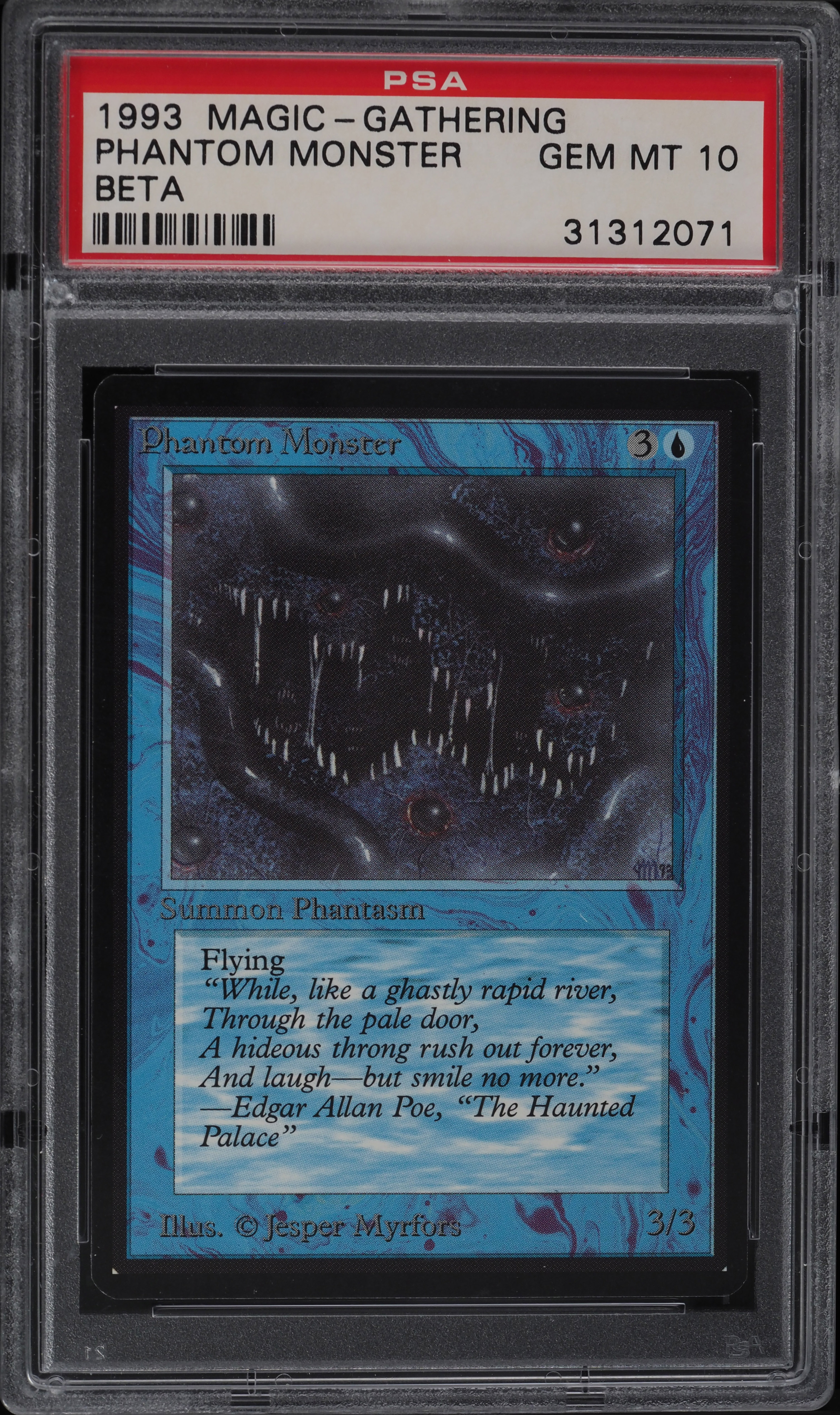1993 Magic The Gathering MTG Beta Phantom Monster PSA 10 GEM MINT