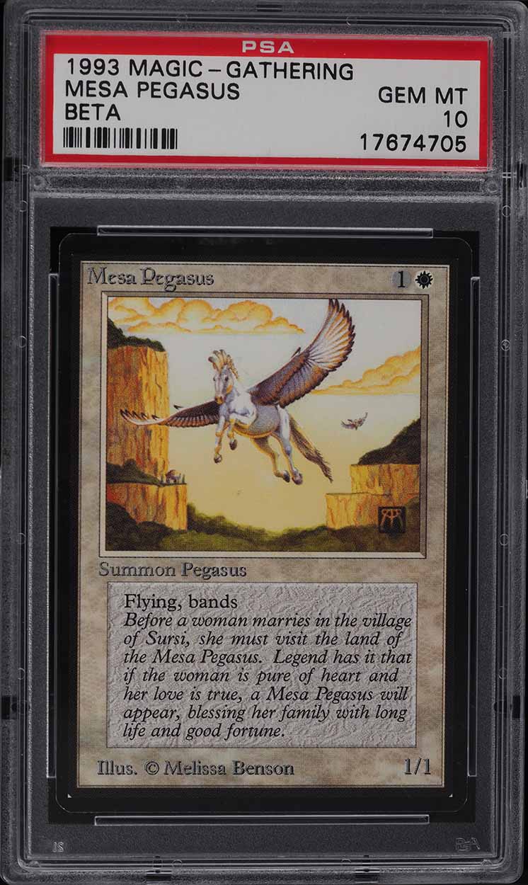 1993 Magic The Gathering MTG Beta Mesa Pegasus PSA 10 GEM MINT