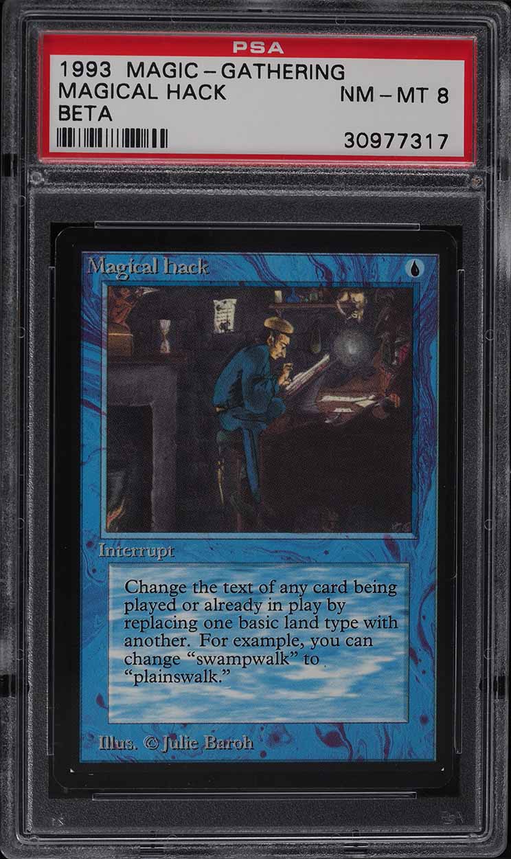 1993 Magic The Gathering MTG Beta Magical Hack PSA 8 NM-MT