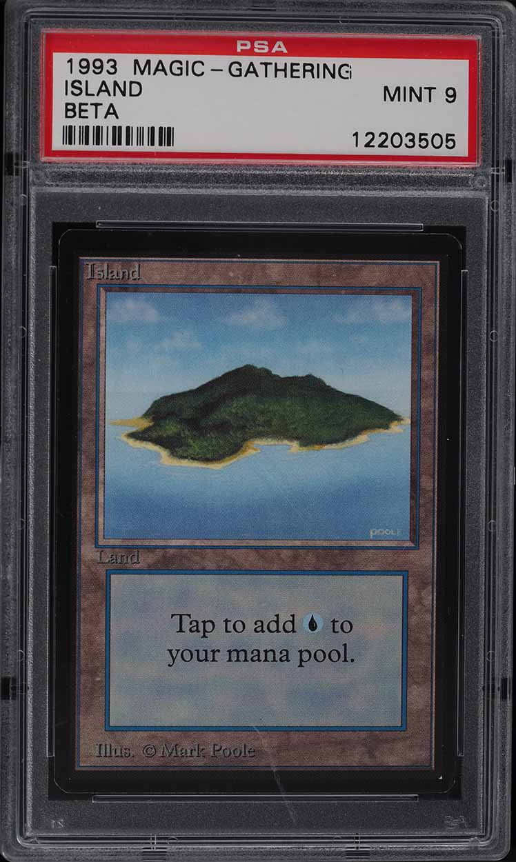 1993 Magic The Gathering MTG Beta Island V3 PSA 9 MINT on Fanatics