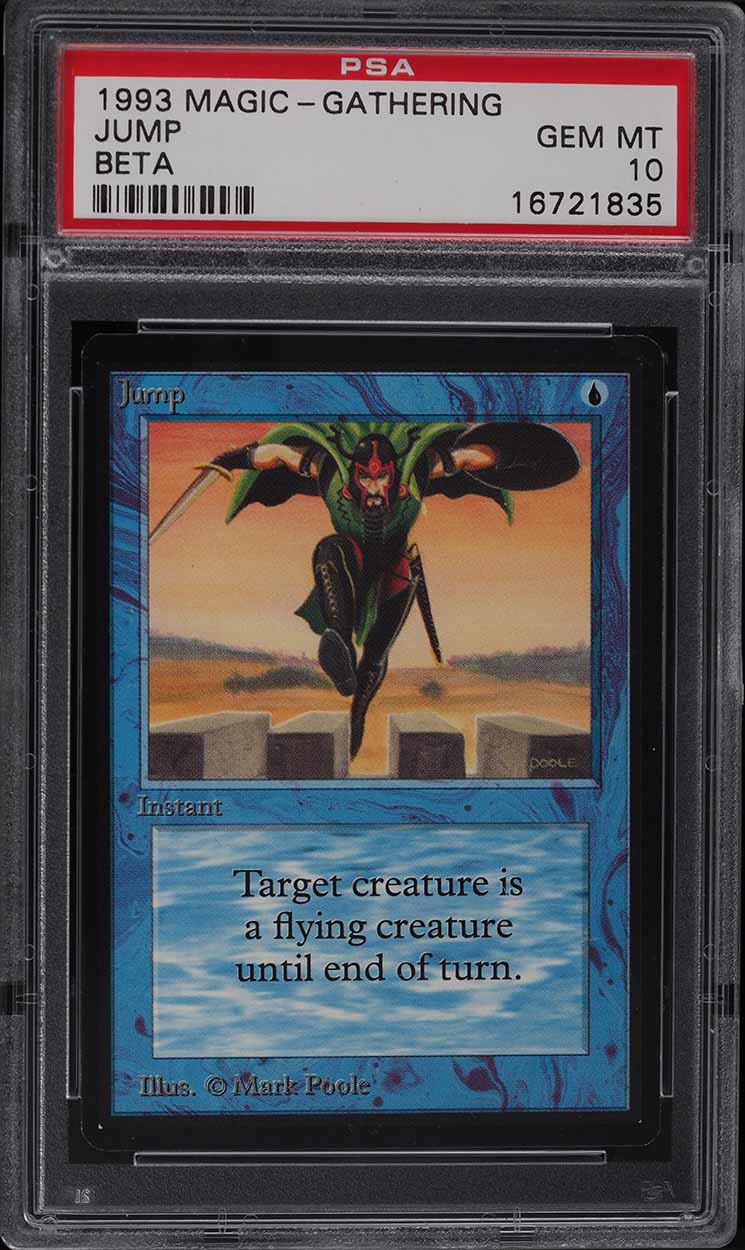 1993 Magic The Gathering MTG Beta Jump PSA 10 GEM MINT