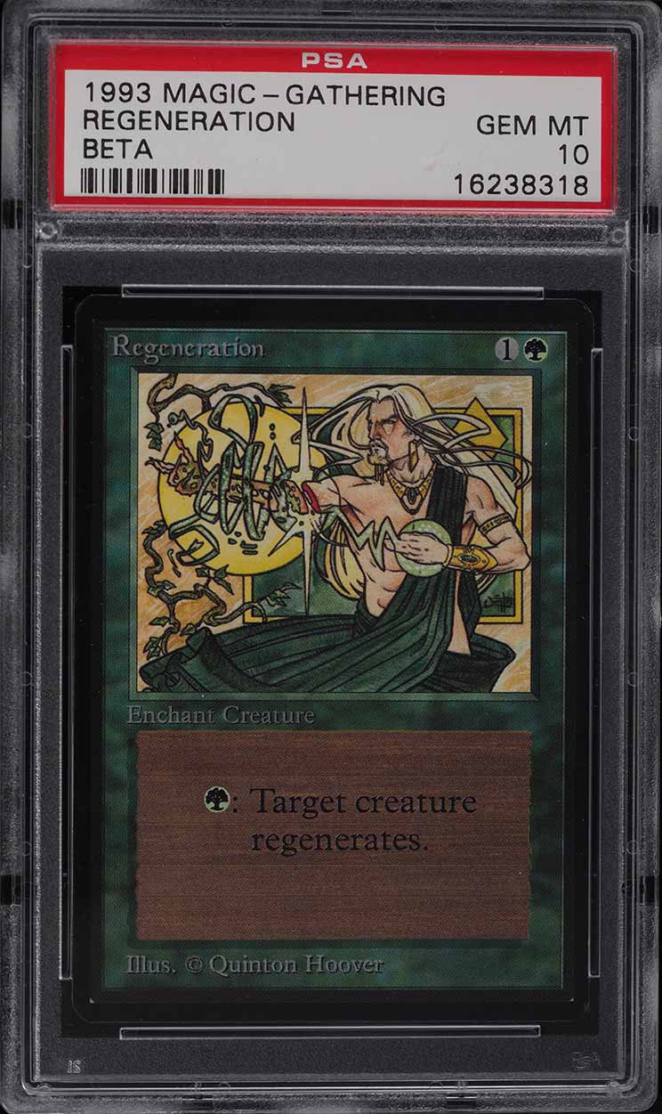 1993 Magic The Gathering MTG Beta Regeneration C G PSA 10 GEM MINT
