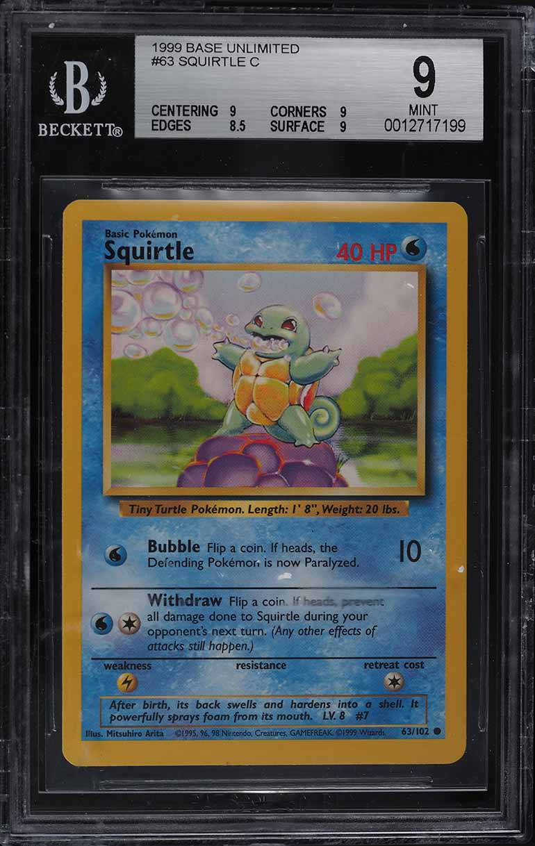 squirtle pokemon card value 63/102 Squirtle 63/102 main image 1