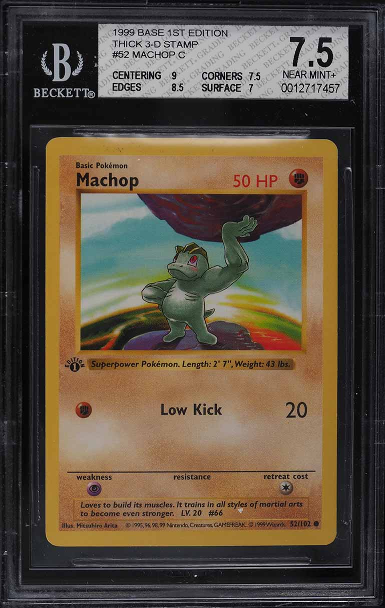 pokemon machop card Machop 59/82 Team Rocket Set Pokemon TCG Card In Protective Penny Slee –  The Game Experts main image 1