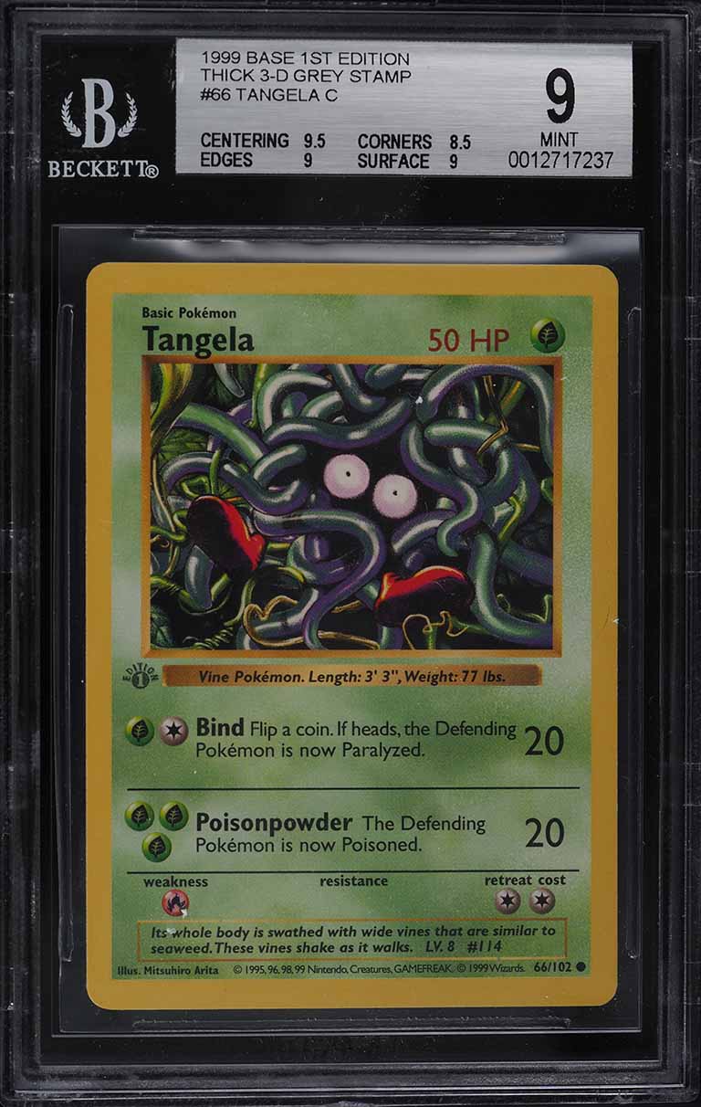 tangela pokemon card Vintage Common - 1st Edition Erika's Tangela Gym Heroes Non-Holo Pokemon  Card 79/132 main image 1