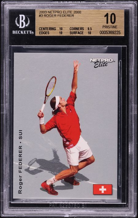 その他 2003 Netpro Elite Roger Federer PSA10 2003 Netpro Elite Roger Federer PSA10