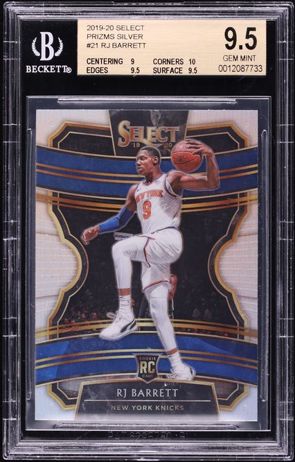 2019 Select Concourse Silver Prizm RJ Barrett ROOKIE #21 BGS 9.5