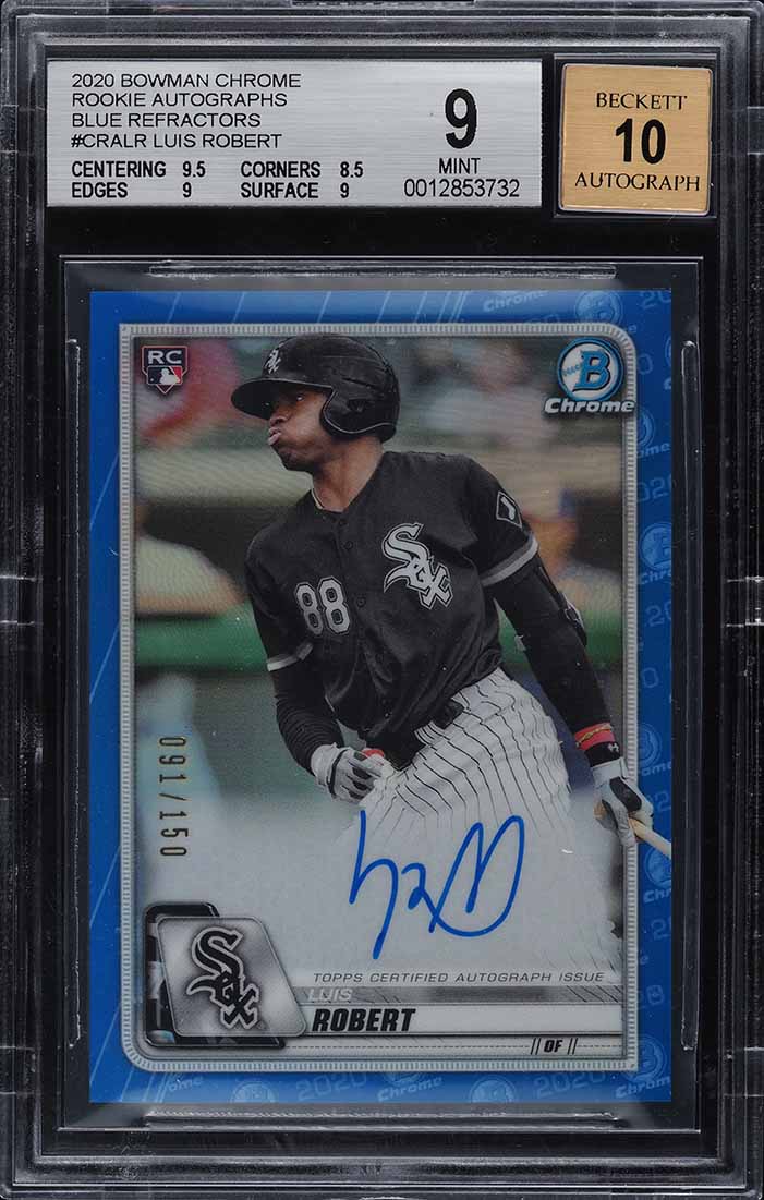 2020 Topps Chrome Luis Robert ROOKIE #60 PSA 10 GEM MINT on