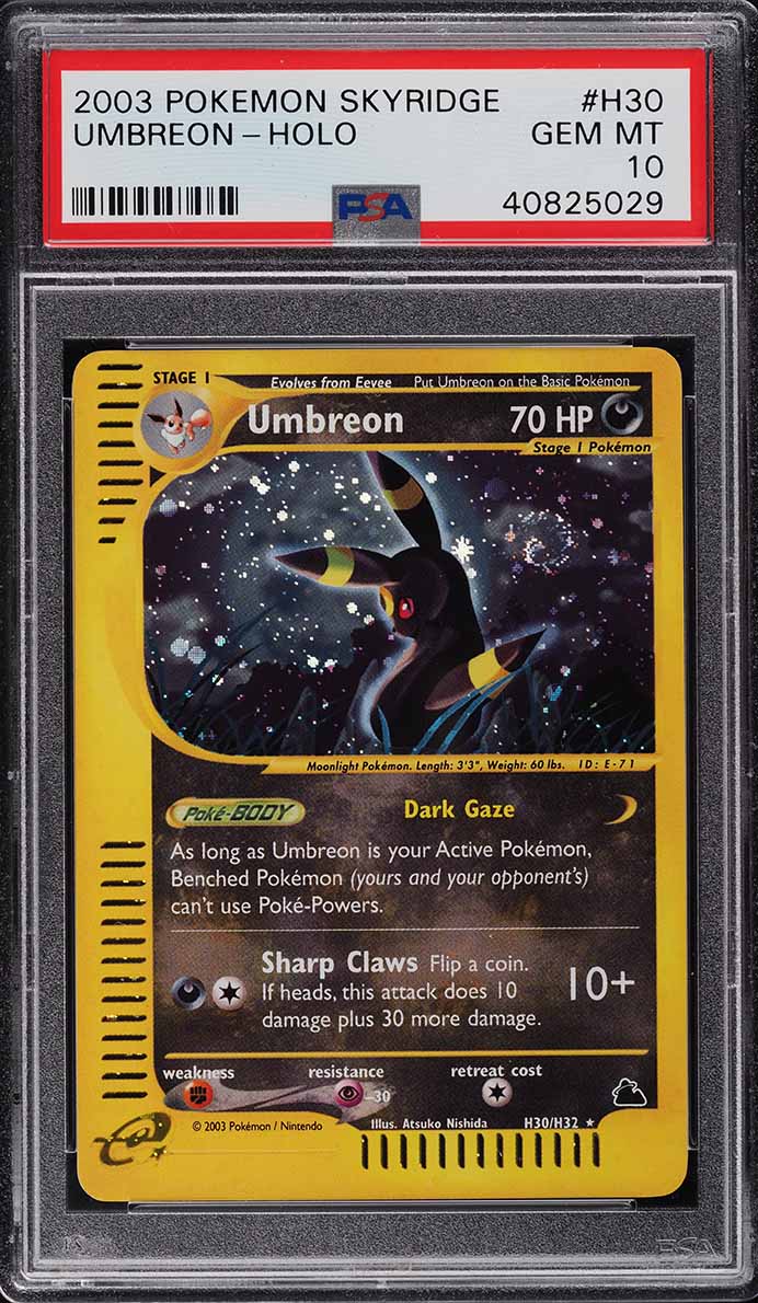 2010 Pokemon Japanese Reviving Legends 1st Edition Holo Umbreon