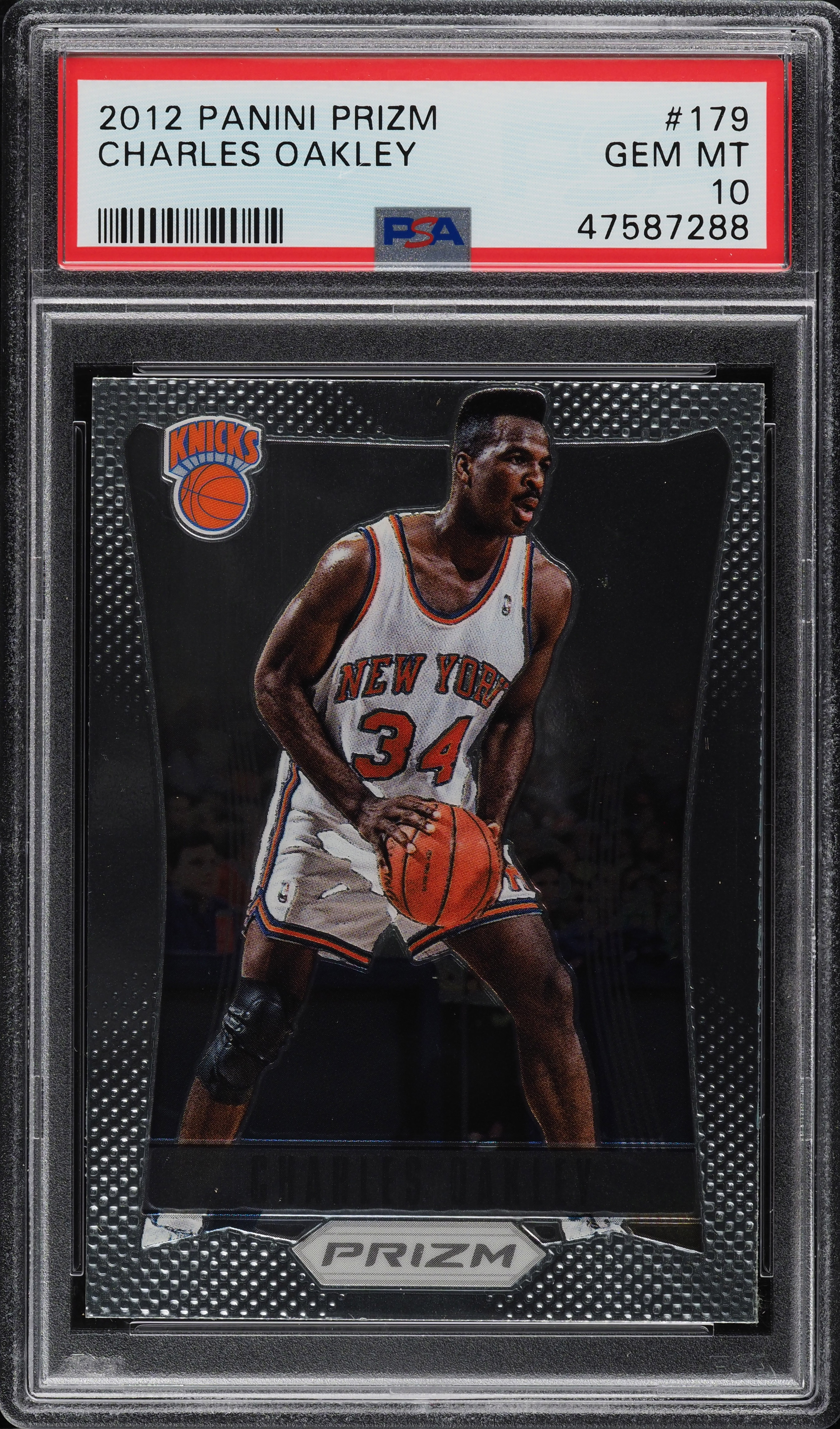2012 Panini Prizm Charles Oakley #179 PSA 10 GEM MINT on Fanatics