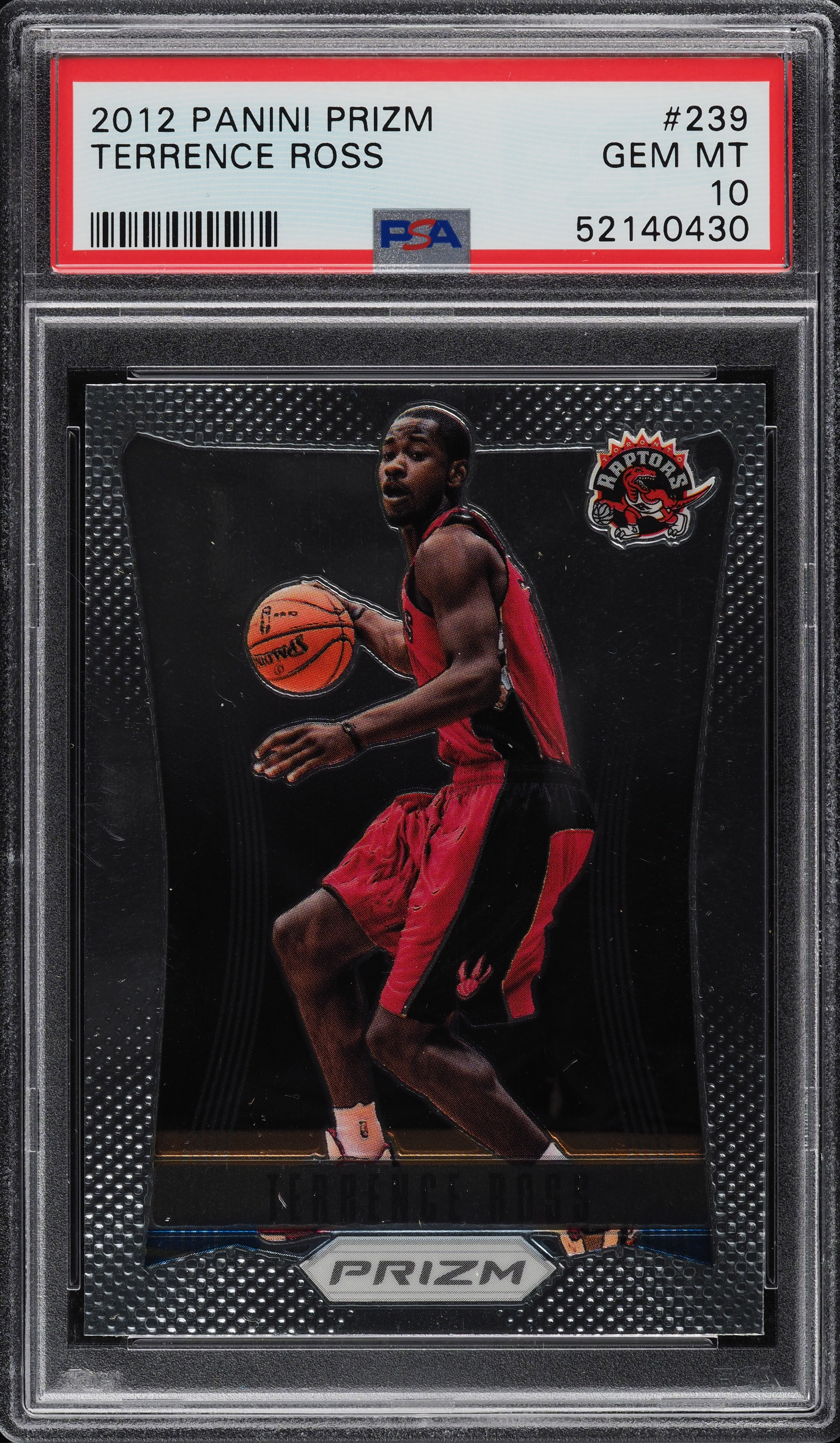 2012 Panini Prizm Terrence Ross ROOKIE RC #239 PSA 10 GEM MINT on