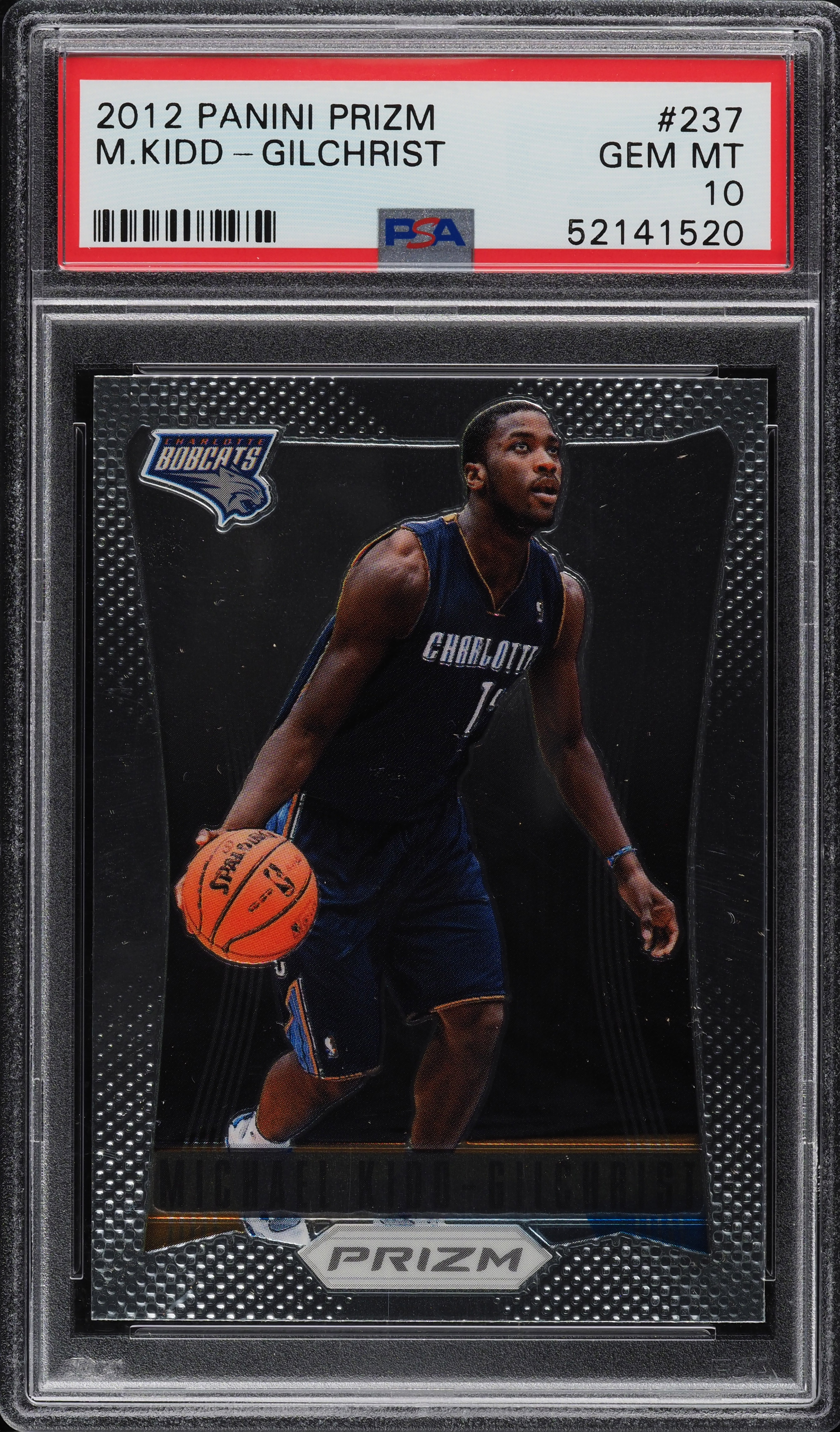 2012 Panini Prizm Michael Kidd-Gilchrist ROOKIE RC #237 PSA 10 GEM