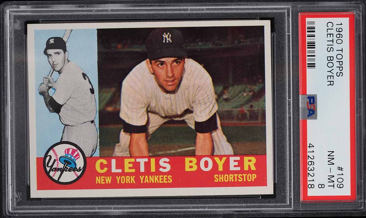 1960 Topps Cletis Boyer #109 PSA 8 NM-MT