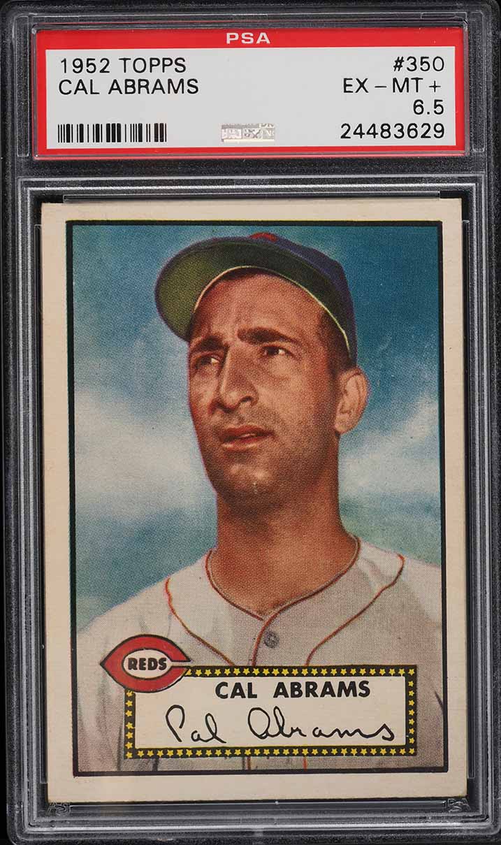 1952 Topps Cal Abrams #350 PSA 6.5 EXMT+