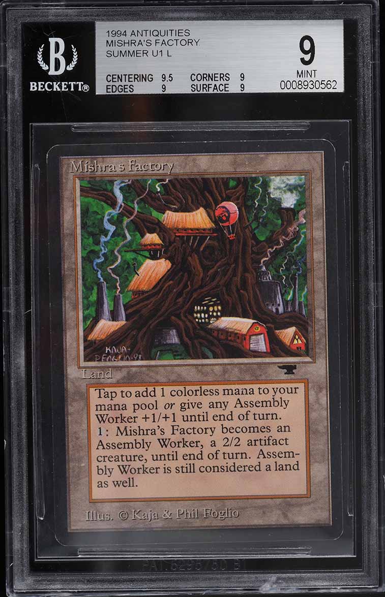1994 Magic The Gathering MTG Antiquities Mishra's Factory Summer U1 L BGS 9 MINT