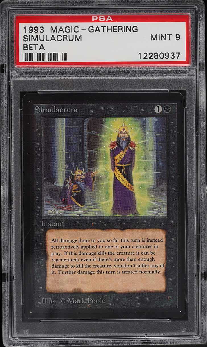 1993 Magic The Gathering MTG Beta Simulacrum PSA 9 MINT