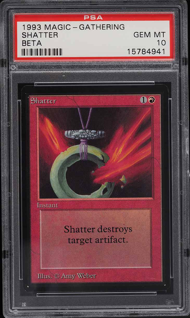 1993 Magic The Gathering MTG Beta Shatter C R PSA 10 GEM MINT