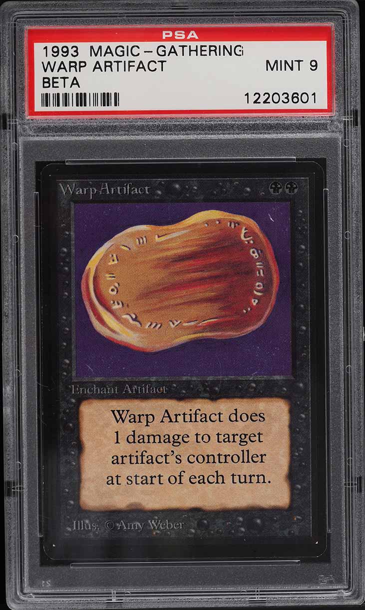 1993 Magic The Gathering MTG Beta Warp Artifact PSA 9 MINT