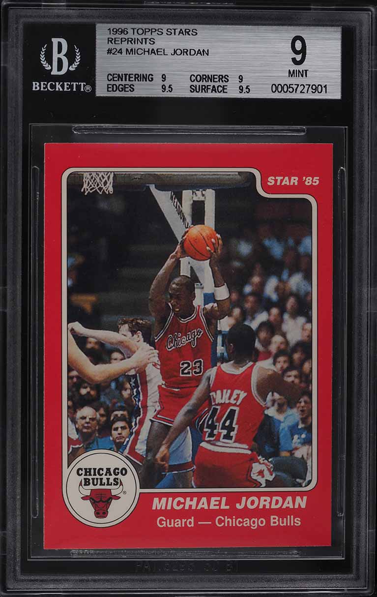 1996 Topps Stars '85 Reprints Michael Jordan #24 BGS 9 MINT