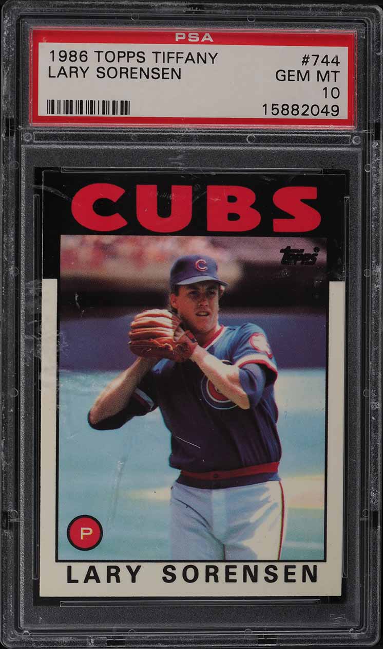 1986 Topps Tiffany Lary Sorensen #744 PSA 10 GEM MINT