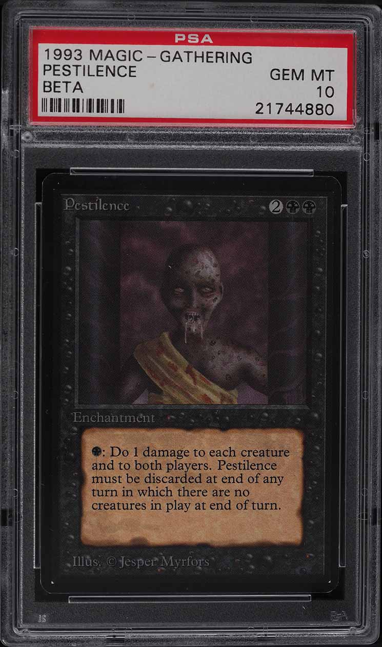 1993 Magic The Gathering MTG Alpha Plague Rats BGS 9 MINT on
