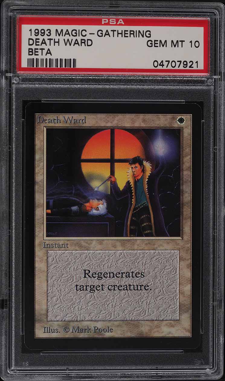 1993 Magic The Gathering MTG Beta Death Ward C W PSA 10 GEM MINT