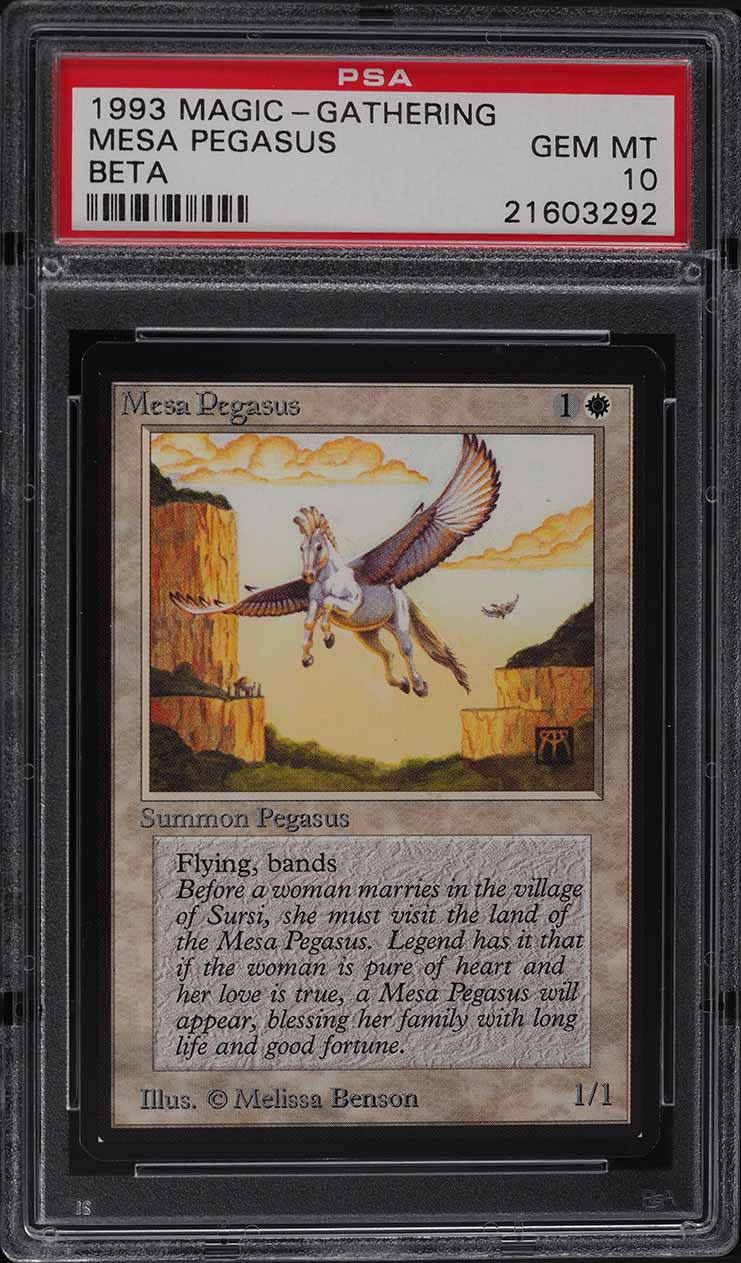 1993 Magic The Gathering MTG Beta Mesa Pegasus PSA 10 GEM MINT
