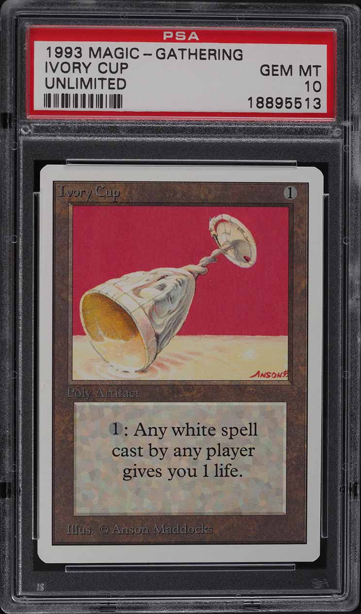 1993 Magic The Gathering MTG Unlimited Ivory Cup PSA 10 GEM MINT