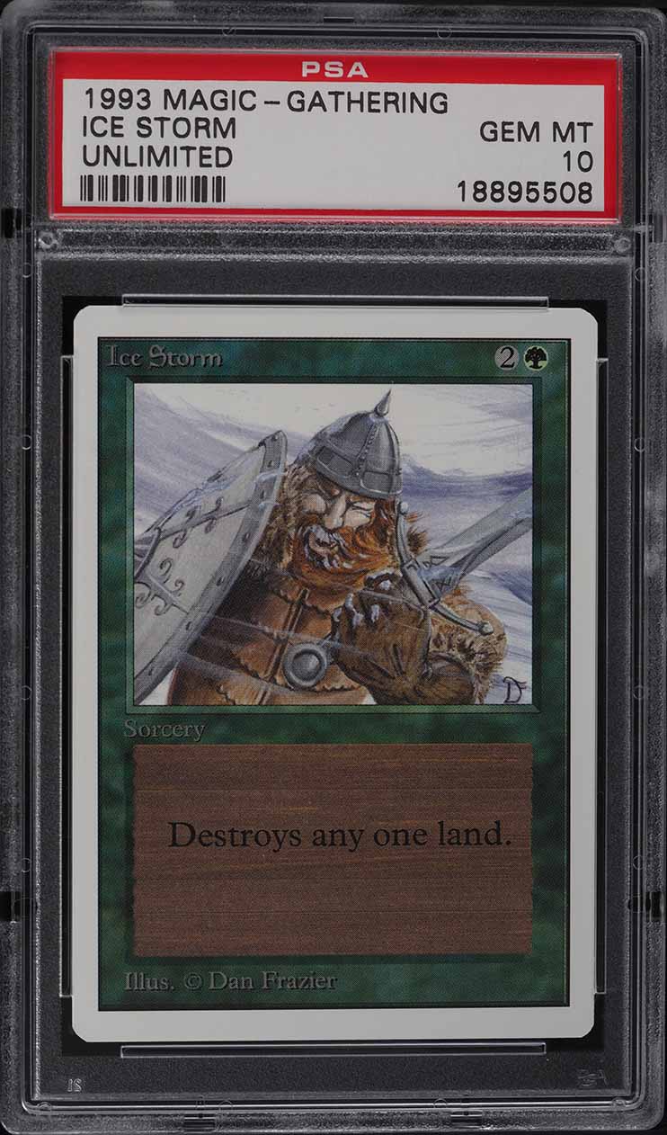 1993 Magic The Gathering MTG Unlimited Ice Storm PSA 10 GEM MINT
